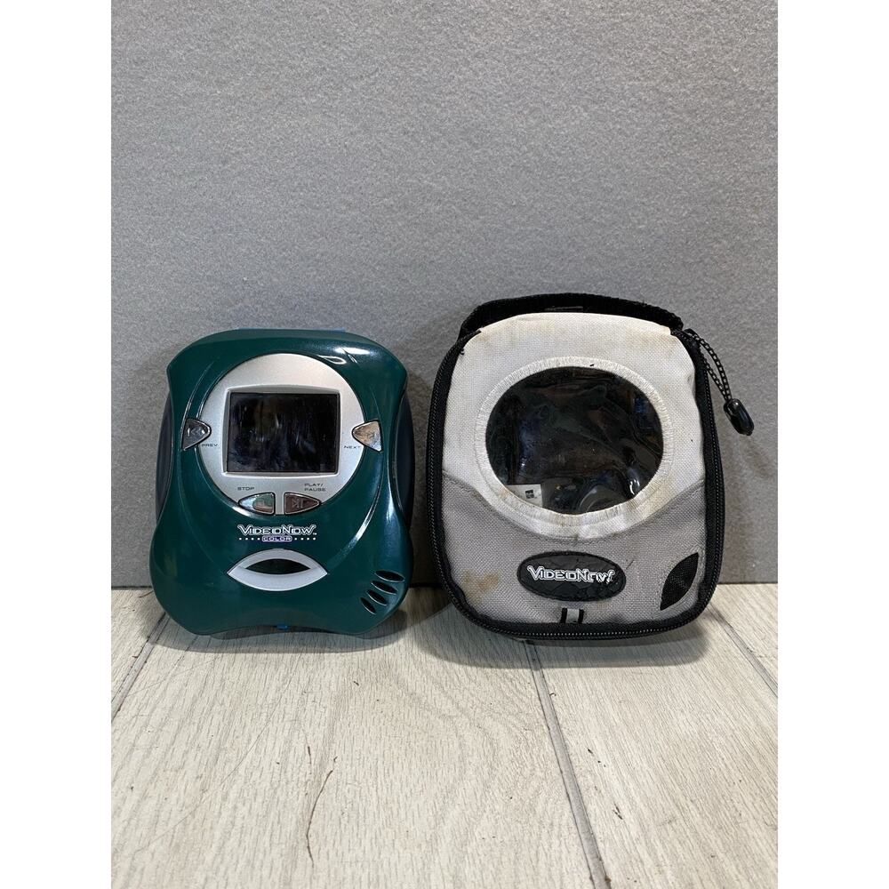 Vintage VideoNow Color Player 2004 Green Hasbro Video Now W/ 1 Disc Tested